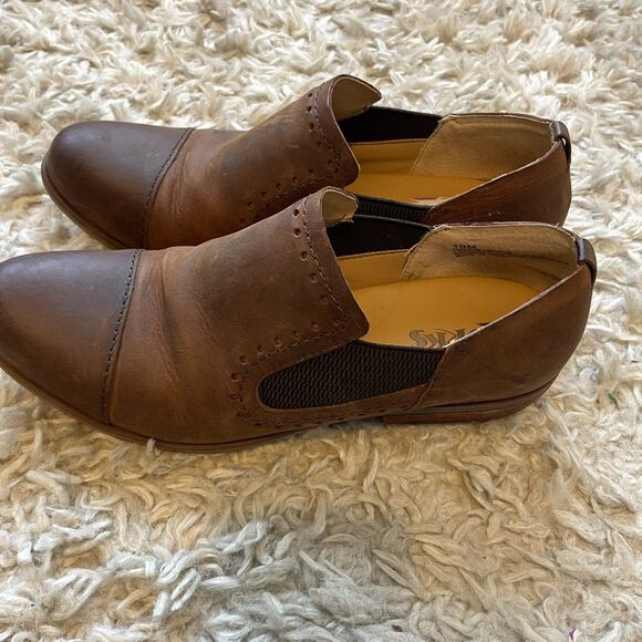 Korks Gertrude Brown Leather Slip On Casual Loafers Comfort Shoes Women’s 10 M - Picture 3 of 6